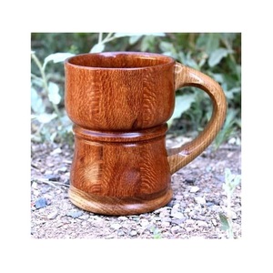 แก้วไม้ทำมือสุดเก๋ แก้วน้ำธรรมชาติสำหรับกาแฟ ชา เครื่องดื่มร้อน ใช้สำหรับรับประทานอาหาร เดินทาง และกิจกรรมกลางแจ้ง - Product Image 4