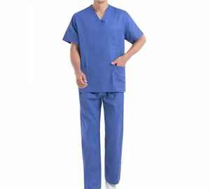 Uniformes Médicos Unisex de Algodón Satinado con Logotipo Personalizado OEM de Alta Calidad 2025, con Detección de Agujas - Product Image 3