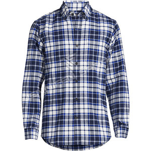 เสื้อเชิ้ตผู้ชายลายสก็อตผ้าแฟลนเนลแขนยาว คอตตอน 100% ติดกระดุม สวมใส่สบาย มีกระเป๋าปะ  รุ่นใหม่ปี 2026 รับผลิตตามแบบ OEM พร้อมสกรีนโลโก้ - Product Image 1