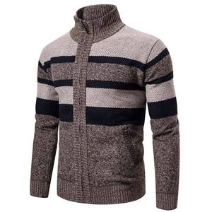 High Quality Concise Style Knitted Zipper <b>Cardigan</b> Full Sleeve <b>Long</b> Sleeve Breathable Plus Size <b>Men</b> <b>Cardigan</b> Sweater - Product Image 3