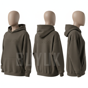 เสื้อฮู้ดซิปแบบสั่งทำพิเศษ ลายนูน สีฟ้าอ่อน ผ้าฟลีซ สวมใส่สบาย สีพื้น โลโก้ด้านหน้า เหมาะสำหรับใส่ในฤดูใบไม้ร่วง - Product Image 6
