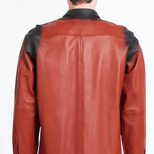 Diseño de logotipo personalizado, camisa de cuero transpirable para hombre de talla grande, estilo único, camisas de cuero para hombre en venta en línea - Product Image 5