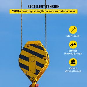 Câble métallique en acier inoxydable T316 1/8 ''câble d'avion 500ft 1x19 brins câble de noyau 2100 livres résistance à la rupture pour garde-corps - Product Image 3