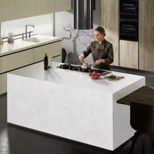 Cararra Supremo 1600x3200 Carrelage en pierre artificielle aspect marbre émaillé blanc poli Calacta Salon Salle à manger - Product Image 5