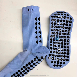 JZVINA Custom Logo Crew Football Soccer <b>Socks</b> Strong Grip Anti-Slip Breathable Mesh Durable Training Eco-Friendly <b>Moisture</b> - Product Image 2