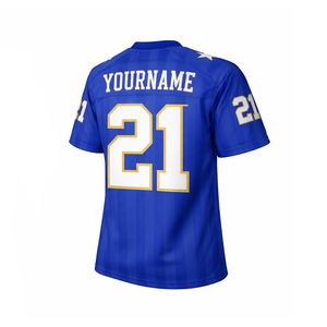 เสื้อฟุตบอลอเมริกันแบบกำหนดเองสำหรับผู้ชายและผู้หญิง เสื้อกีฬาระบายอากาศได้ดี รับผลิตแบบ OEM ชุดทีมซับลิเมชั่น ชุดฝึกซ้อม - Product Image 3