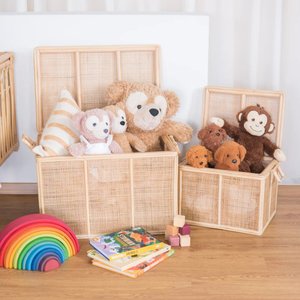 Home Decor Best Selling Natural Rattan <b>Storage</b> Organizer <b>Trunk</b> <b>Wicker</b> Chest of Drawers Basket - Product Image 5