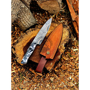 Brand New Edition VG10 Custom Handmade Luxury Japanese Copper Damascus Steel <b>Kitchen</b> Chef <b>Knife</b> W/Resin Handle Extra <b>Sharp</b> Razor - Product Image 1