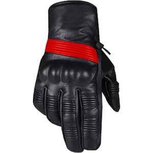 Guantes de Motociclista de Cuero Genuino Encerado de Primera Calidad con Forro Interior Cálido y Acolchado de Espuma para Prevenir Lesiones - Product Image 3