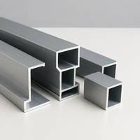 Profils d'extrusion en aluminium série 6063 6000 thermolaqués, pliage, soudage, découpe, finition argentée, longueur personnalisée, porte, fenêtre
