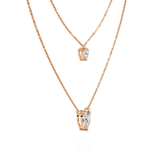 AMBER JEWELS Collar con Colgante de Moissanita Corte Esmeralda, Plata 925 con Baño de Rodio, Gargantilla Minimalista Unisex para Uso Diario - Product Image 4