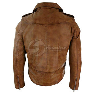 Chaqueta de Motociclista de Cuero Genuino con Diseño Personalizado y Logotipo Propio, Impermeable, Informal - Product Image 2