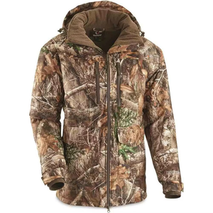 Wholesale OEM High Quality Vintage Winter Unisex Plus Size Soft <b>Shell</b> Camouflage Print Hunting Jacket Polyester Windproof - Product Image 1