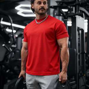Camisetas de gimnasio para hombre, tela transpirable, material de secado rápido, perfectas para entrenamiento y sesiones de ejercicio. - Product Image 5