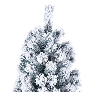 Albero di Natale floccato da 1,8 m con 1202 rami e luci integrate - Product Image 4