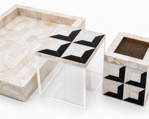 Alta calidad decoración del hogar árabe Mubkhar Ramadán regalo artesanía bandeja de madera Acryluc caja quemador conjunto con estilo de diseño Industrial - Product Image 3