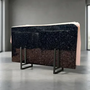 Dalles de pierre naturelle en granit gris acier, directement de l'usine, pour comptoirs, monuments, revêtements de sol et applications de construction - Product Image 3