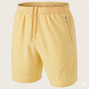 Pantalones Cortos de Lona para Hombre, Casuales, de Alta Calidad, Ligeros, de Color Sólido, con Logotipo Frontal, Transpirables, de Corte Regular, de Primera Calidad - Product Image 3