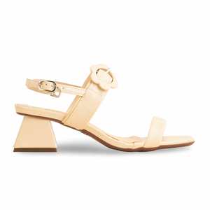 Sandalia Formal de Tacón Crema FR5315 para Mujer - Product Image 4