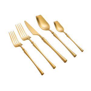 Ensemble de couverts en acier inoxydable de qualité supérieure, finition miroir, réutilisables, écologiques, cuillère, fourchette, couteau, vaisselle, au meilleur prix - Product Image 1