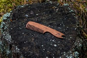 Premium Wooden Comb for Hair <b>Care</b> Wide Tooth With Custom Logo Detangler <b>Beard</b> Comb Eco Friendly Gift Item Wholesale Manufacturer - Product Image 6