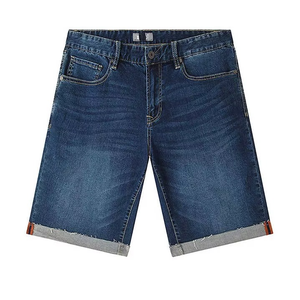 Custom Men's Denim Jorts Vintage Washed Baggy Jean Shorts OEM Wholesale Manufacturer - Product Image 6
