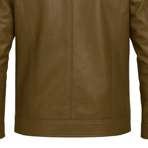 High Quality Custom <b>Mens</b> Sporty Leather <b>Trucker</b> <b>Jacket</b> OEM Custom Logo Windproof Winter Outerwear - Product Image 6
