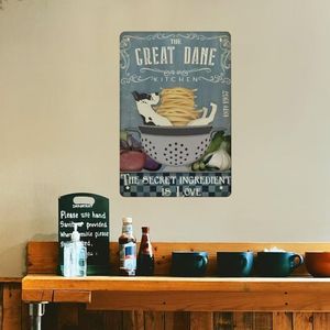 CIFbuy Targa in metallo vintage con pastore australiano 'I Am Your Friend' in alluminio, decorazione da parete per casa, bar, caffetteria - Product Image 5