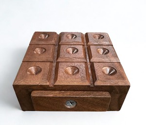 Handmade Wood Portable Eco Friendly Tic Tac Toe Game Decor for Home Office <b>Table</b> for Kids Interactive Tabletop Game Promotion - Product Image 2