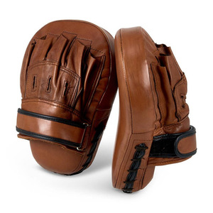 Curved Boxing Punching Mitts Genuine Leather <b>Focus</b> <b>Pads</b> For MMA Training Punch Target Hand Shield Gym Equipment - Product Image 2