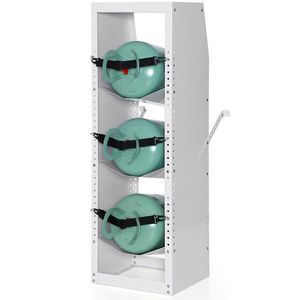 Rack per Bombole Refrigeranti 3 X 30-50lb, Supporto per Cilindri 14.64x13.97x46.06 Pollici, Portaoggetti per Bombole di Gas - Product Image 1