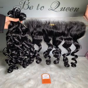 Meilleur rabais pour trame Extensions de cheveux humains bruts de couleur noire naturelle ondulée océan Meilleure qualité prix de gros - Product Image 4