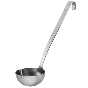 Eco-Material Stainless Steel Soup Ladle with Long-Handled Water Ladle Oil Ladle Kitchen Cooking Ladle for Soups & Sauces Making - Product Image 1
