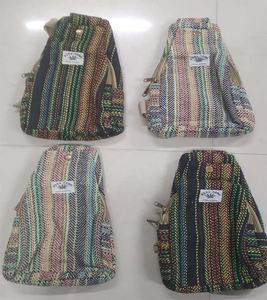 Unisexe bohème mode sac à dos 100% chanvre sac voyage sac à dos pour un usage quotidien prix de gros modèle BG-696 de l'inde - Product Image 1