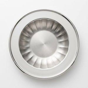 Handmade SS304 Serving Platter 26 cm Satin Well Bright Rim Fluted Kalash Fluted Well <b>Plate</b> Elegant Ins for Home <b>Decor</b> Hotels - Product Image 1