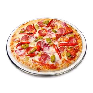2025 Wholesale Manufacturer Kitchenware Hotel Items Round Pizza Screen Baking BBQ Aluminum Alloy Mesh <b>Net</b> Tools - Product Image 1