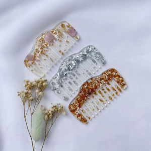 Tradebyd Luxury Resin Hair <b>Comb</b> Stylish <b>Wide</b> Tooth <b>Comb</b> for Curly Thick and Wavy Hair Care - Product Image 1