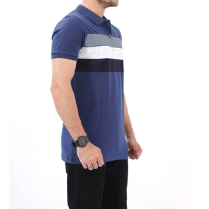 Chemises polo décontractées pour hommes, légères, nouveau design, logo personnalisé, couleur unie, coton, pour l'été. - Product Image 4