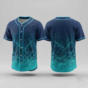 Maillot de baseball personnalisé sublimé, respirant, résistant à la décoloration, impression numérique, uniforme entièrement boutonné pour clubs de baseball 2026 - Product Image 6
