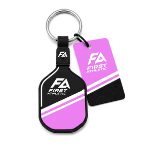 Durable Alloy Paddle Charm Stylish Key Ring for Men Women Kids Great Gift for Players <b>Coaches</b> and Fans Pickleball Keychain - Product Image 1