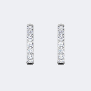 Pendientes de Aro con Diamantes de Corte Brillante Redondo de 2.00 CTW en Diseño Clásico de Joyería Fina - Product Image 5