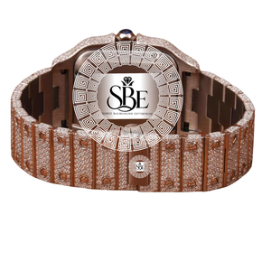 Stylish Men's Stainless Steel <b>Automatic</b> Charm Watch Custom Hip Hop Bling Design VVS Clarity Cut Moissanite Diamond - Product Image 3