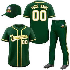 Uniforme de Béisbol Personalizado 2025, Uniforme Transpirable para Hombres, Mujeres y Jóvenes, Conjunto de Uniforme de Equipo con Nombre/Número/Logotipo Bordados - Product Image 1