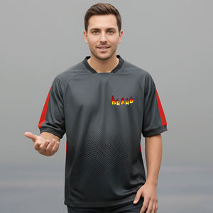 Maillot de football pour hommes, personnalisé OEM, léger, respirant, à séchage rapide, vêtements de sport pour adultes, t-shirt de football sublimé - Product Image 5