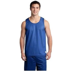 Men's Reversible <b>Mesh</b> Basketball Tank <b>Top</b> Sleeveless Sports Jersey Breathable Quick Dry Training Workout Teamwear OEM ODM - Product Image 2