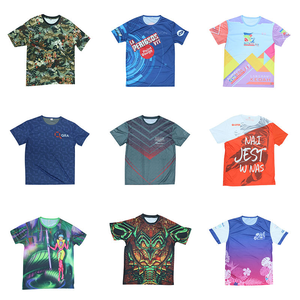 Venta al por mayor de microfibra personalizada camiseta de impresión de sublimación 100% poliéster de secado rápido camiseta Casual Unisex - Product Image 6