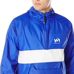 เสื้อแจ็คเก็ตกันน้ำสำหรับผู้ชาย ผลิตจากโพลีเอสเตอร์ 100% ดีไซน์ใหม่ ขายส่ง รับออกแบบโลโก้ เสื้อแจ็คเก็ตกันลมสำหรับผู้ชาย - Product Image 5