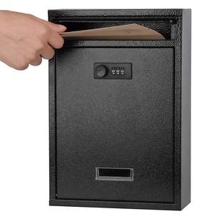 <b>Lockable</b> Metal Mail <b>Box</b> Durable Rustproof Construction for Independent Houses Gated Premises India-Secure Entry Modern Design - Product Image 1