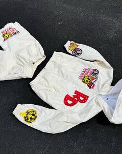Customized Nylon <b>Wind</b> <b>Breaker</b> Tracksuit Set With Shorts Custom Embroidered Design Light Weight Nylon Fabric Set - Product Image 5