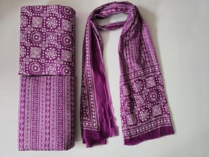 Pure Cotton 60x60 Suit Set | 3m Top 3m Bottom 2.25m Dupatta(1 batch= 3M TOP+3M BOTTOM+2.25 M DUPATTA) - Product Image 4